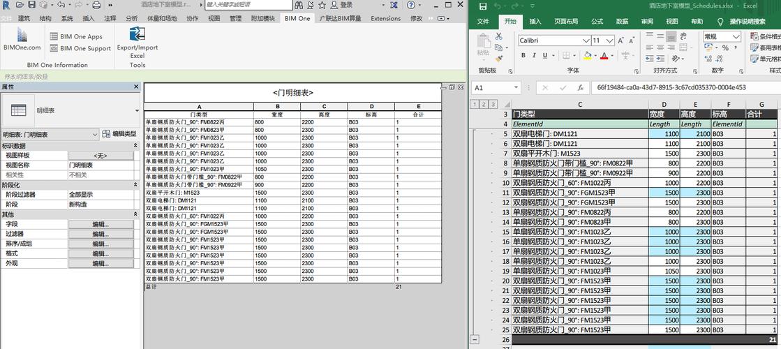 Revit和BIM5D軟件均可用于工程量統計 - BIM,Reivt中文網