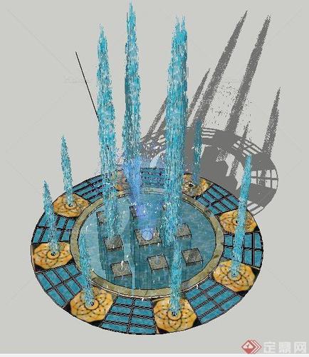免費(fèi)下載100套草圖大師水柱、旱噴、水花SKP格式模型 - BIM,Reivt中文網(wǎng)