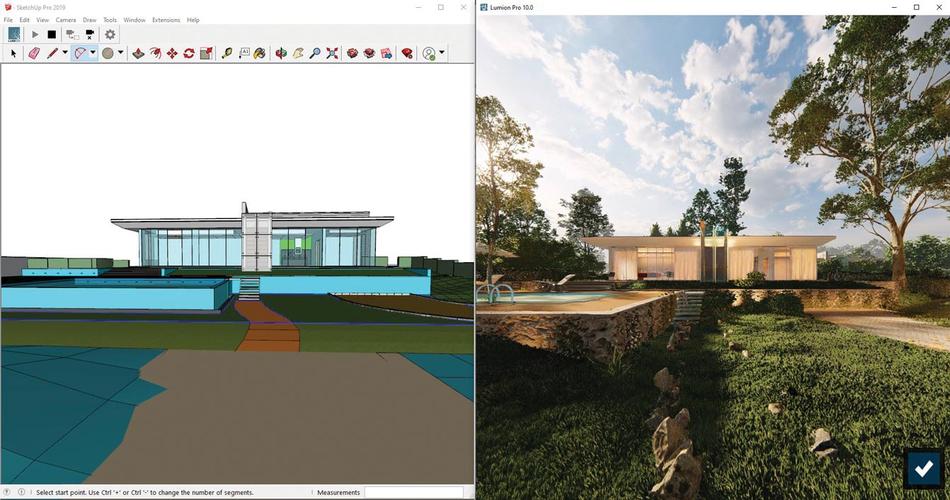 草圖大師SketchUp模型如何優化導入Lumion？提升Lumion渲染SU模型的效果。 - BIM,Reivt中文網