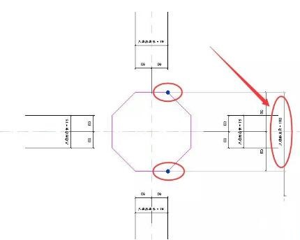 Revit繪制一個可以參變的八邊形部件的操作方法